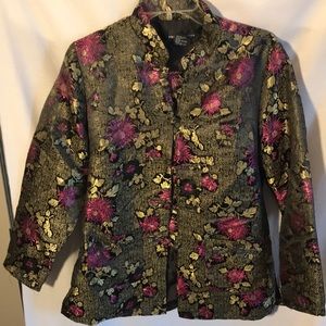 Robert Louis ladies size S black/gold/pink jacket